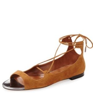 Jimmy Choo Sise 38 1/5 Sandals Brown Suede